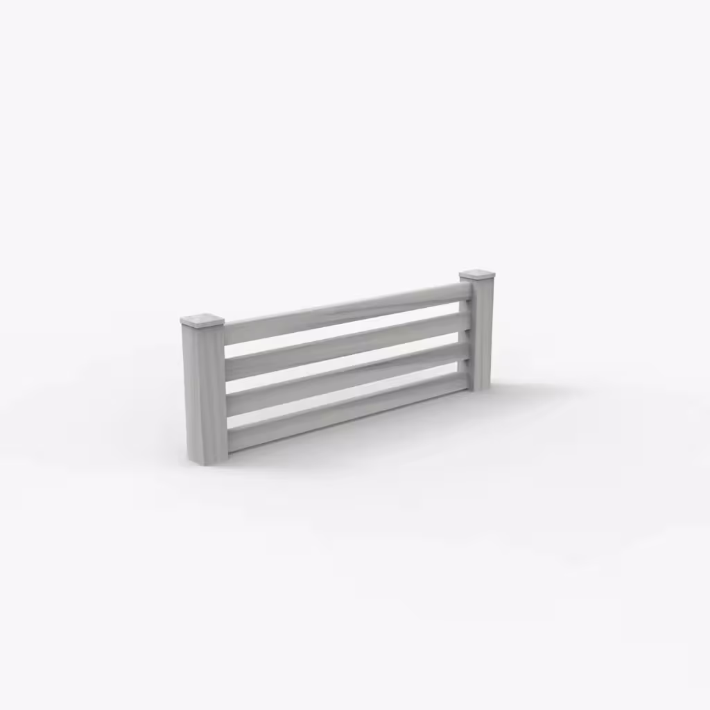 Coastal cedar horizontal picket 2 ft wall topper, main view