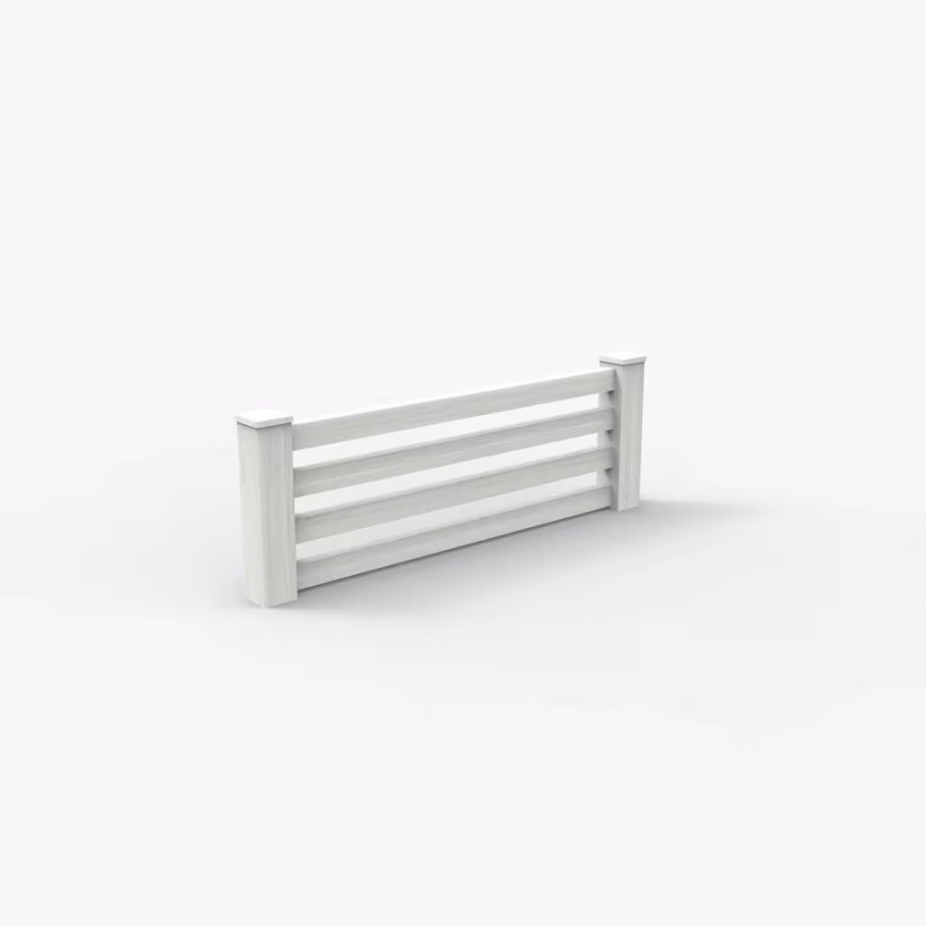 W. aspen horizontal picket 2 ft wall topper, main view