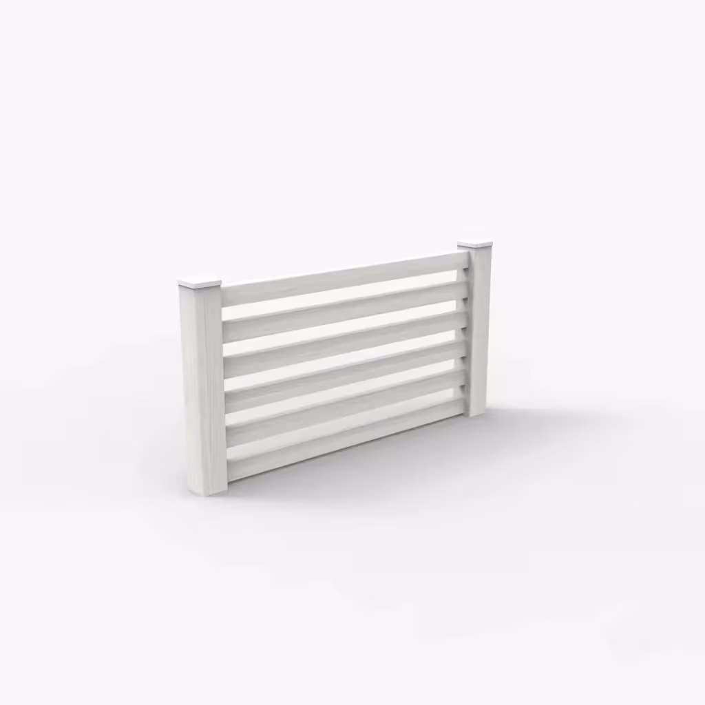 W. aspen horizontal picket 3 ft wall topper, main view