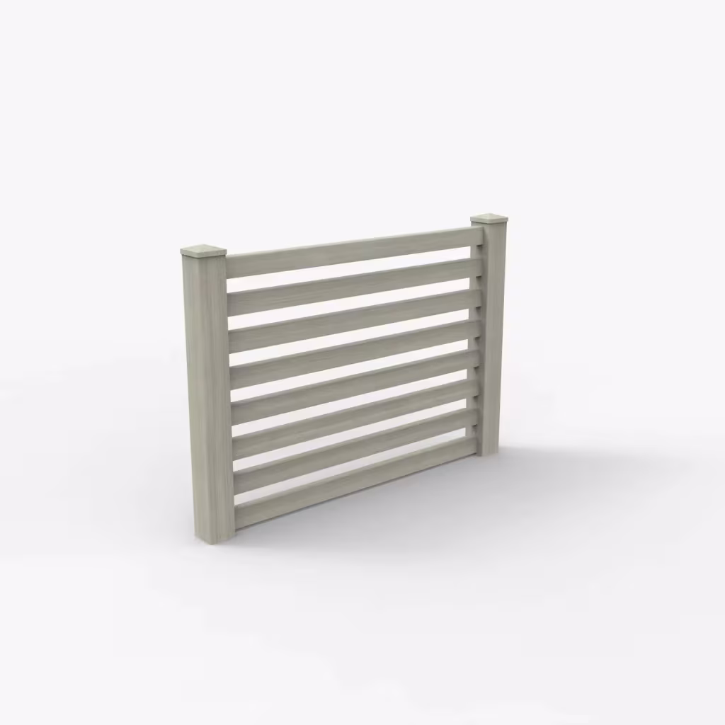 Mesquite horizontal picket 4 ft fence, main view
