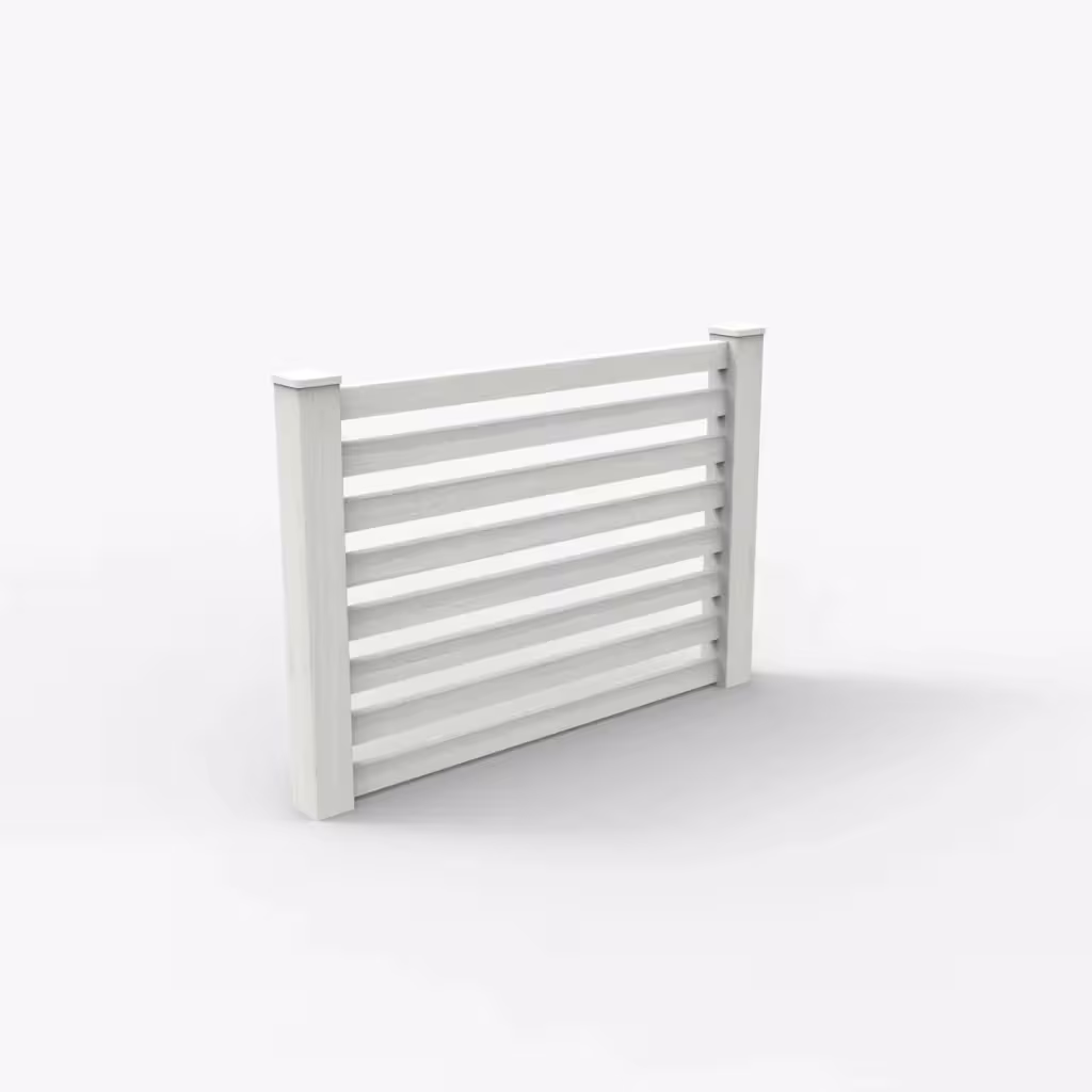 W. aspen horizontal picket 4 ft fence, main view