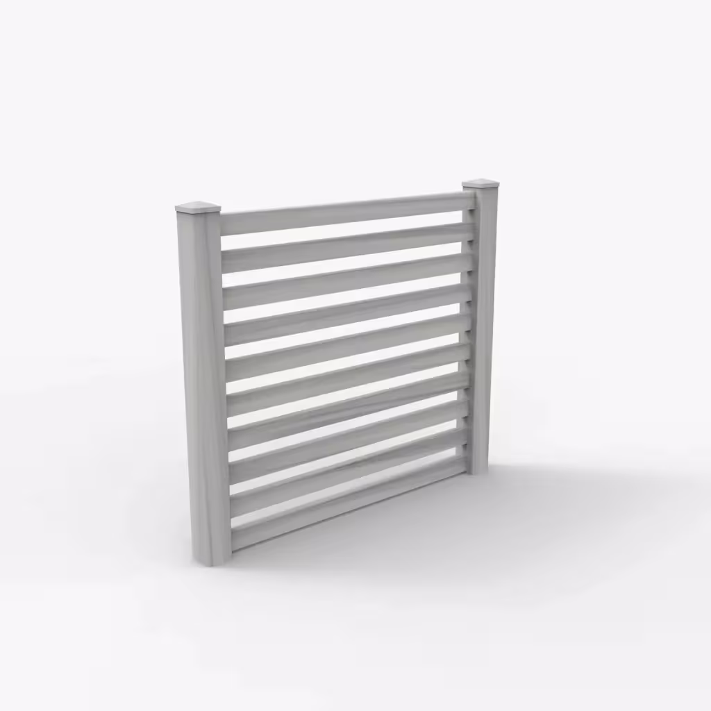 Coastal cedar horizontal picket 5 ft fence, main view