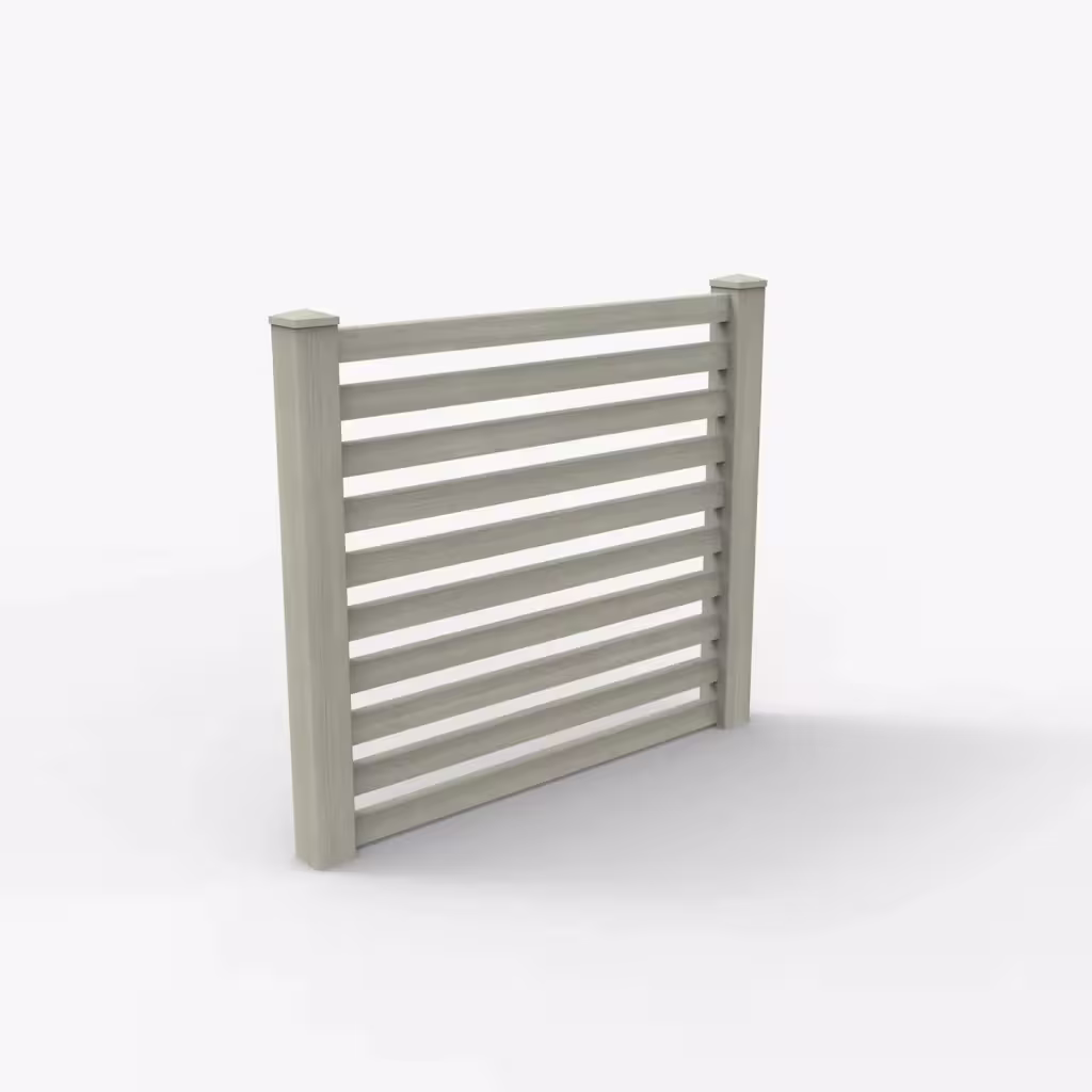 Mesquite horizontal picket 5 ft fence, main view