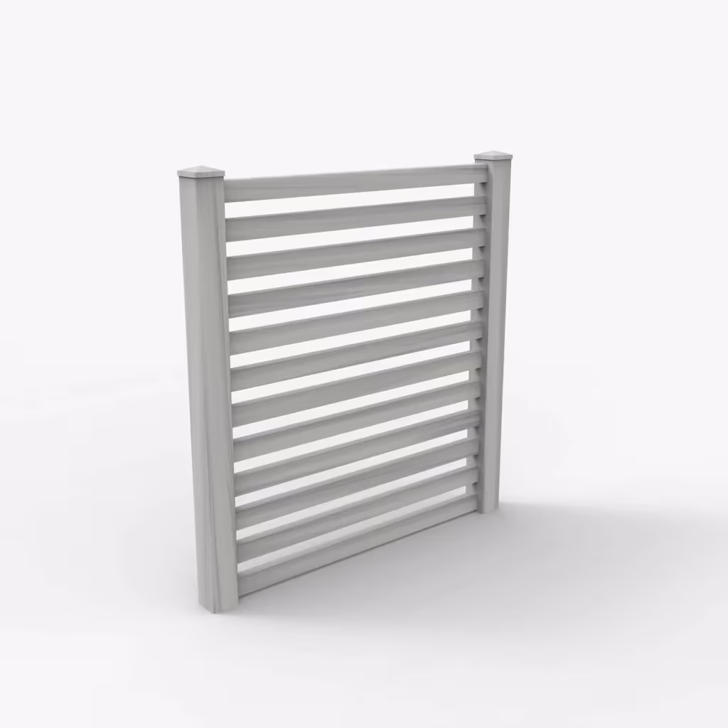 Coastal cedar horizontal picket 6 ft fence, main view