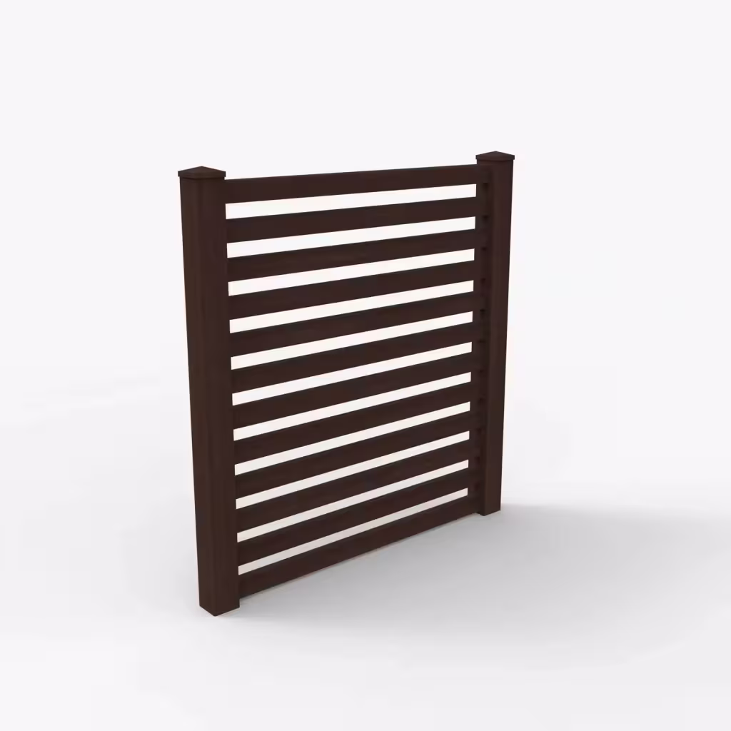 D. sequoia horizontal picket 6 ft fence, main view