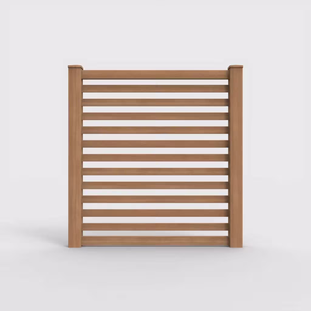 Sierra blend horizontal picket 6 ft fence, front view