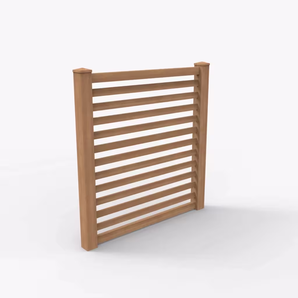 Sierra blend horizontal picket 6 ft fence, main view