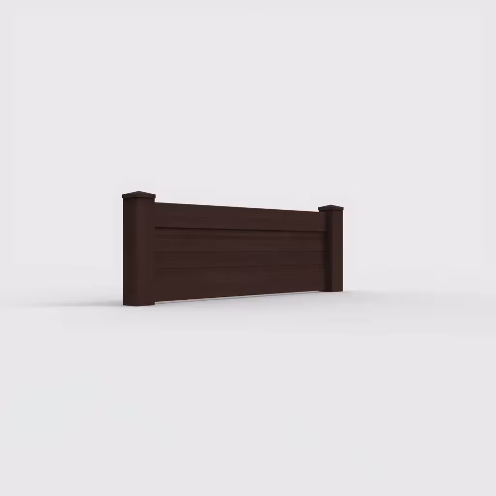 D. sequoia horizontal privacy 2 ft wall topper, right-side view