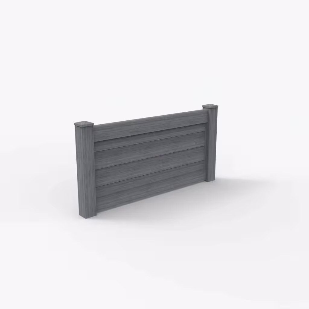 Arctic blend horizontal privacy 3 ft wall topper, main view