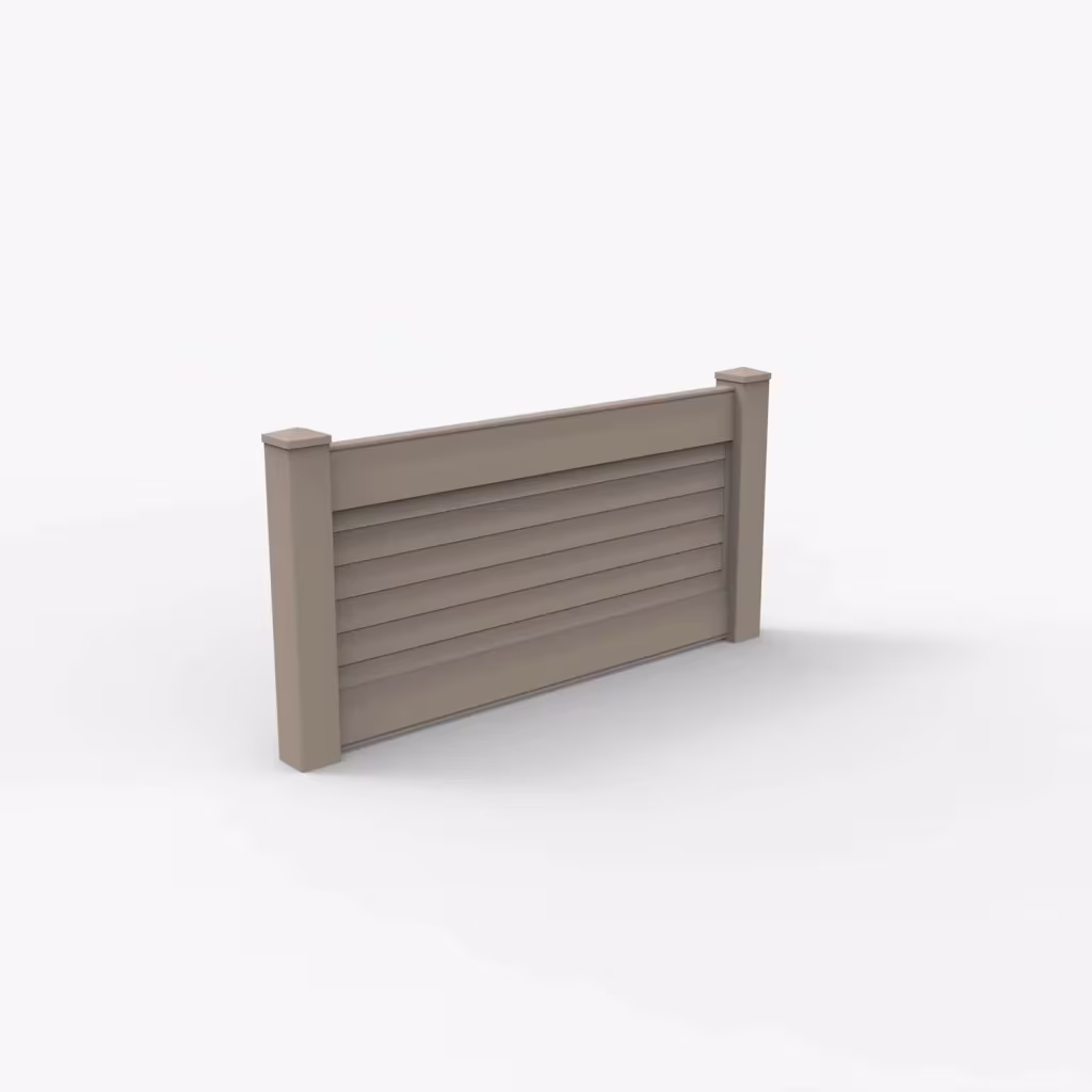 Clay horizontal privacy 3 ft wall topper, main view