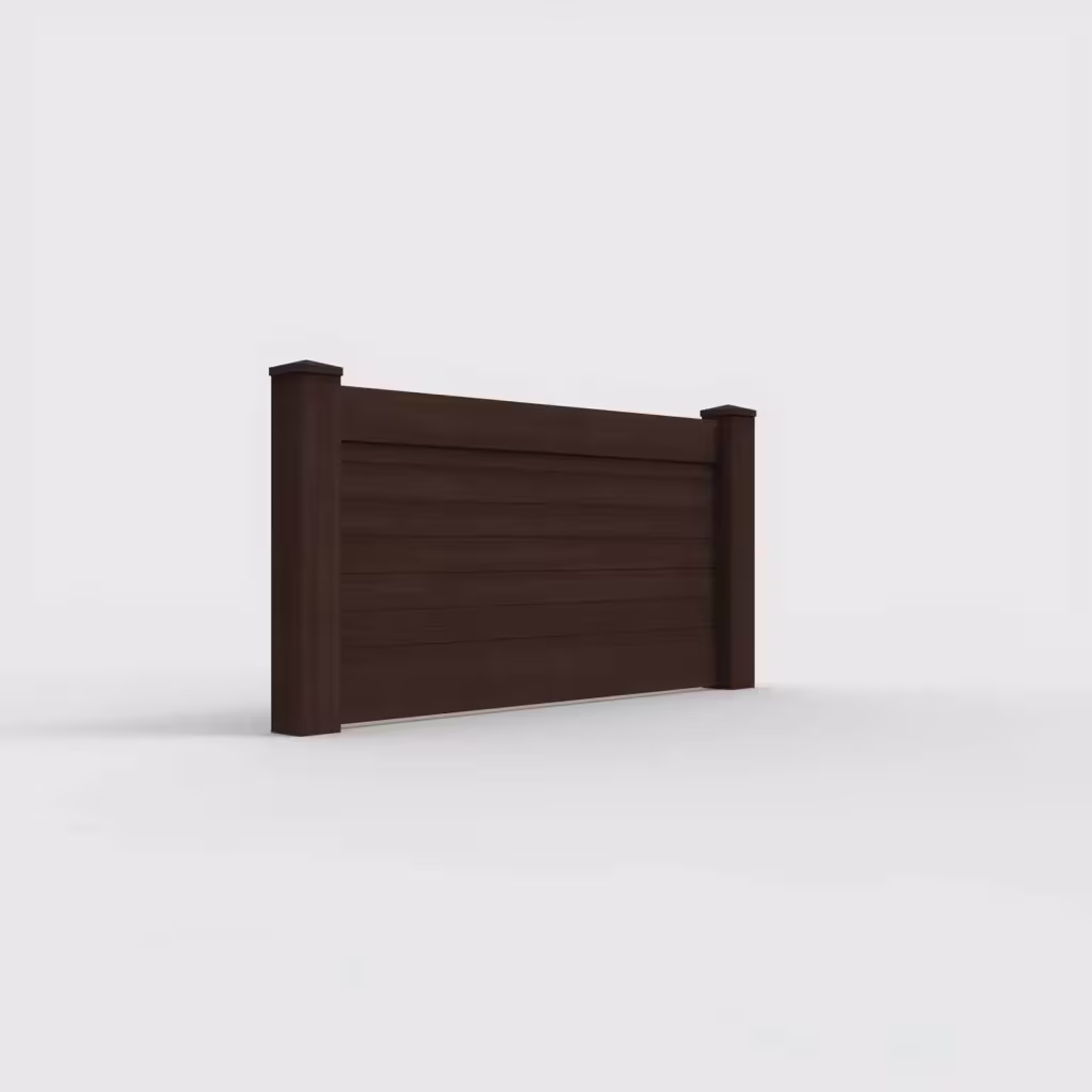 D. sequoia horizontal privacy 3 ft wall topper, right-side view