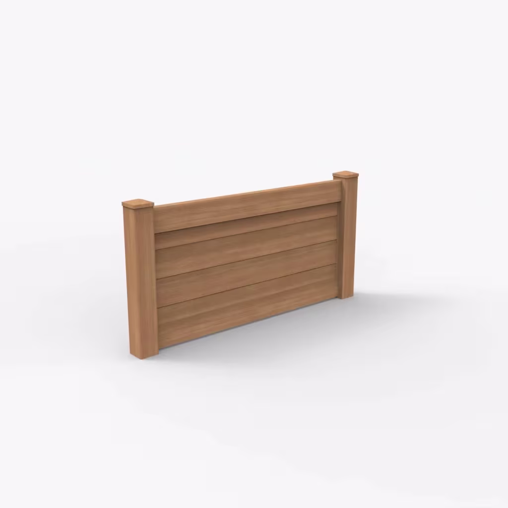 Sierra blend horizontal privacy 3 ft wall topper, main view