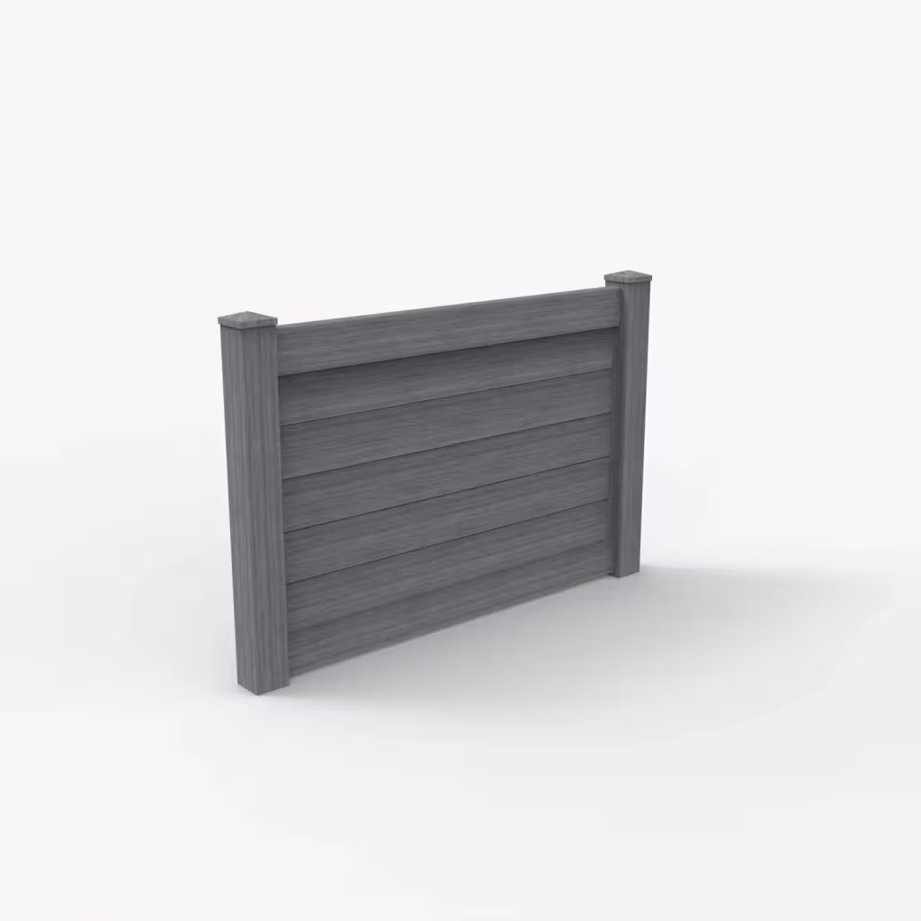Arctic blend horizontal privacy 4 ft fence, main view