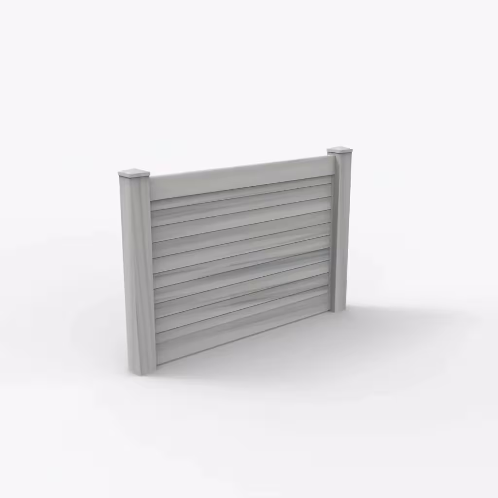 Coastal cedar horizontal privacy 4 ft fence, main view