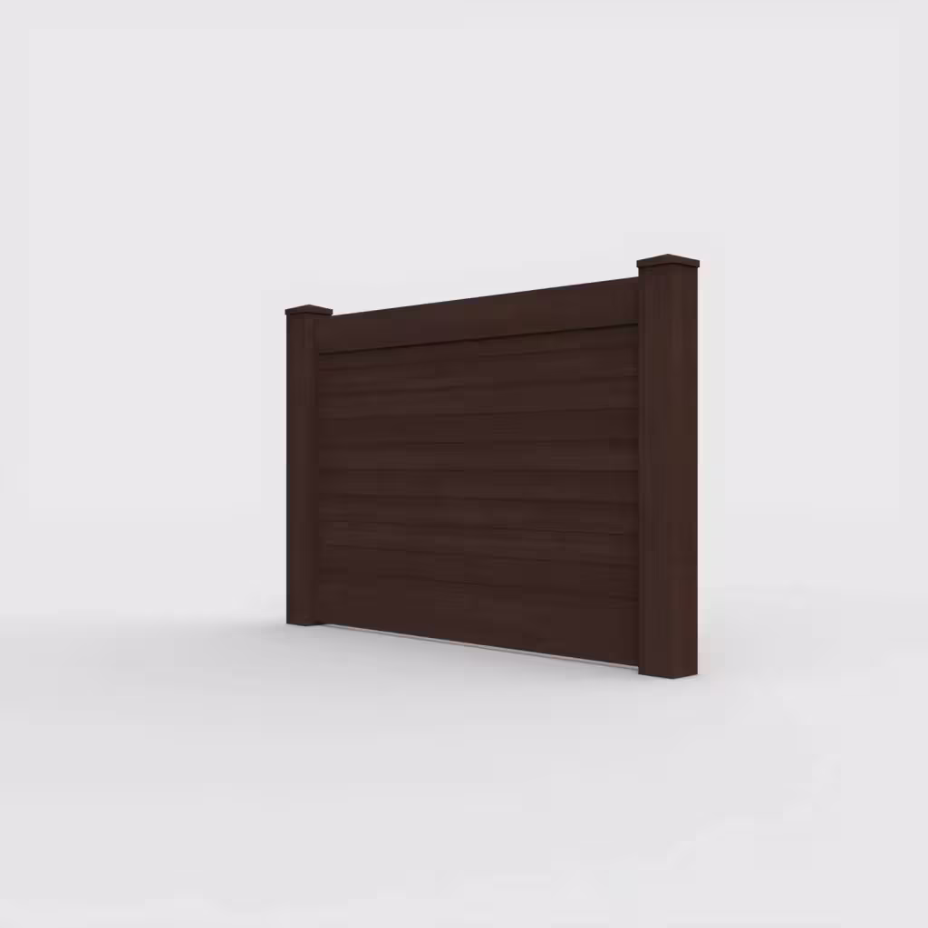 D. sequoia horizontal privacy 4 ft fence, left-side view