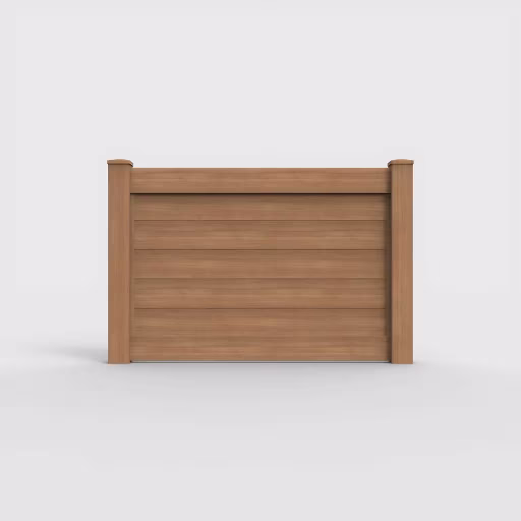 Sierra blend horizontal privacy 4 ft fence, front view