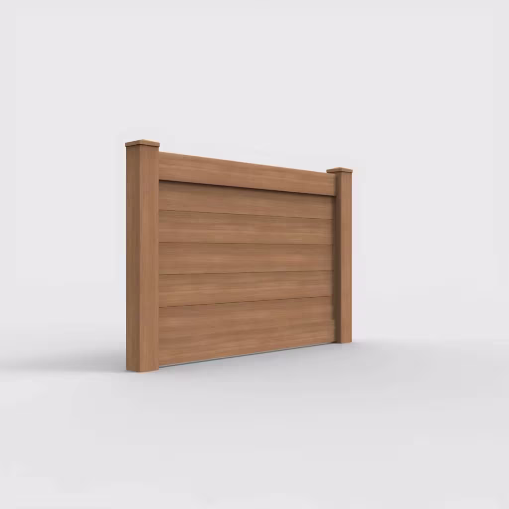 Sierra blend horizontal privacy 4 ft fence, right-side view