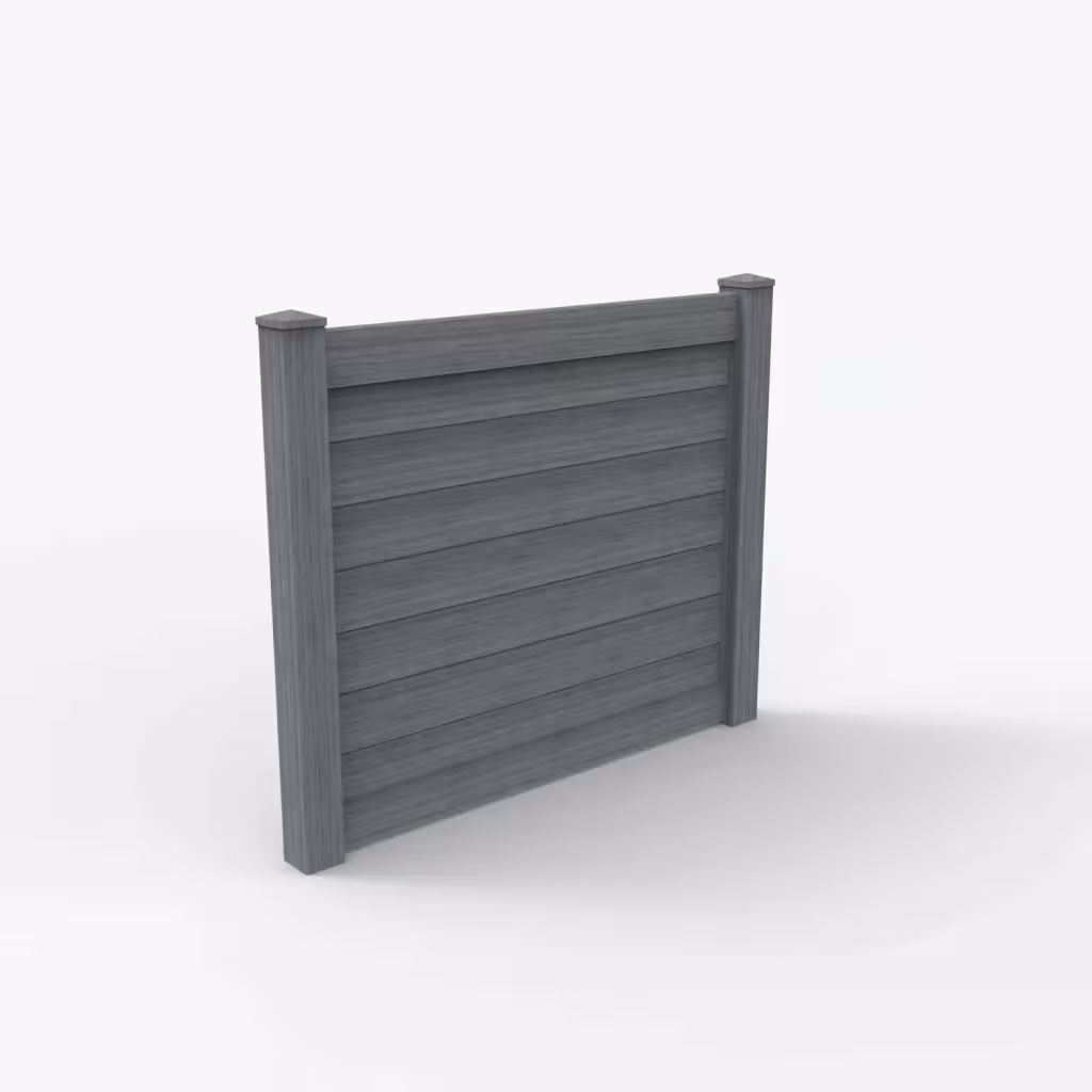 Arctic blend horizontal privacy 5 ft fence, main view