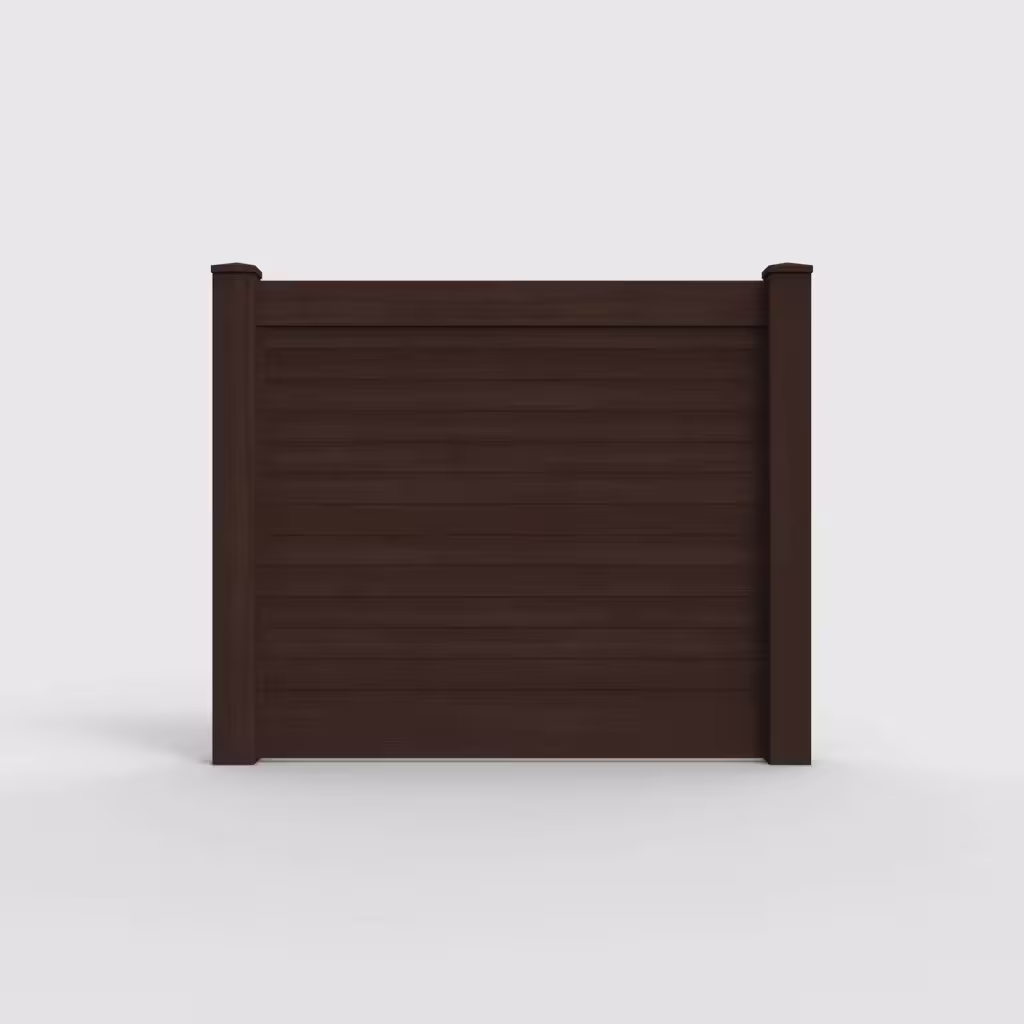 D. sequoia horizontal privacy 5 ft fence, front view