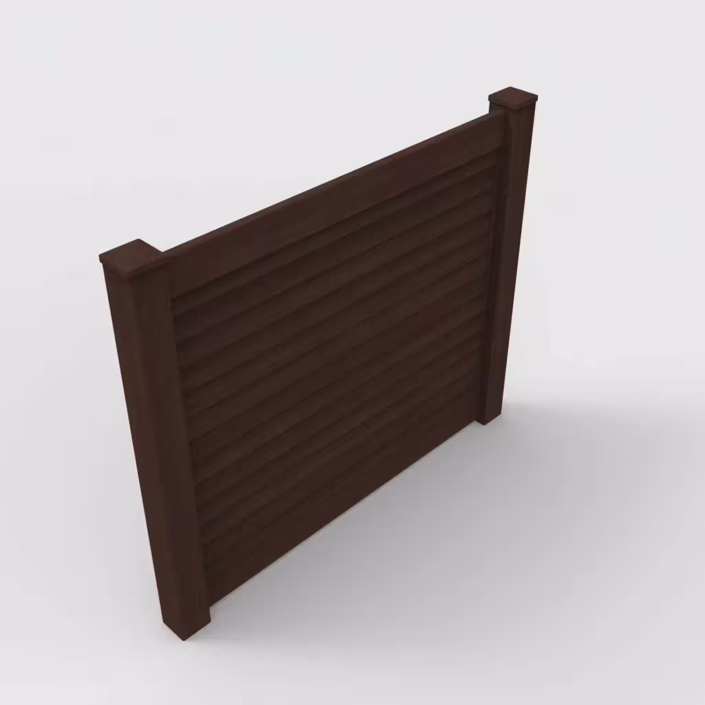 D. sequoia horizontal privacy 5 ft fence, isometric view