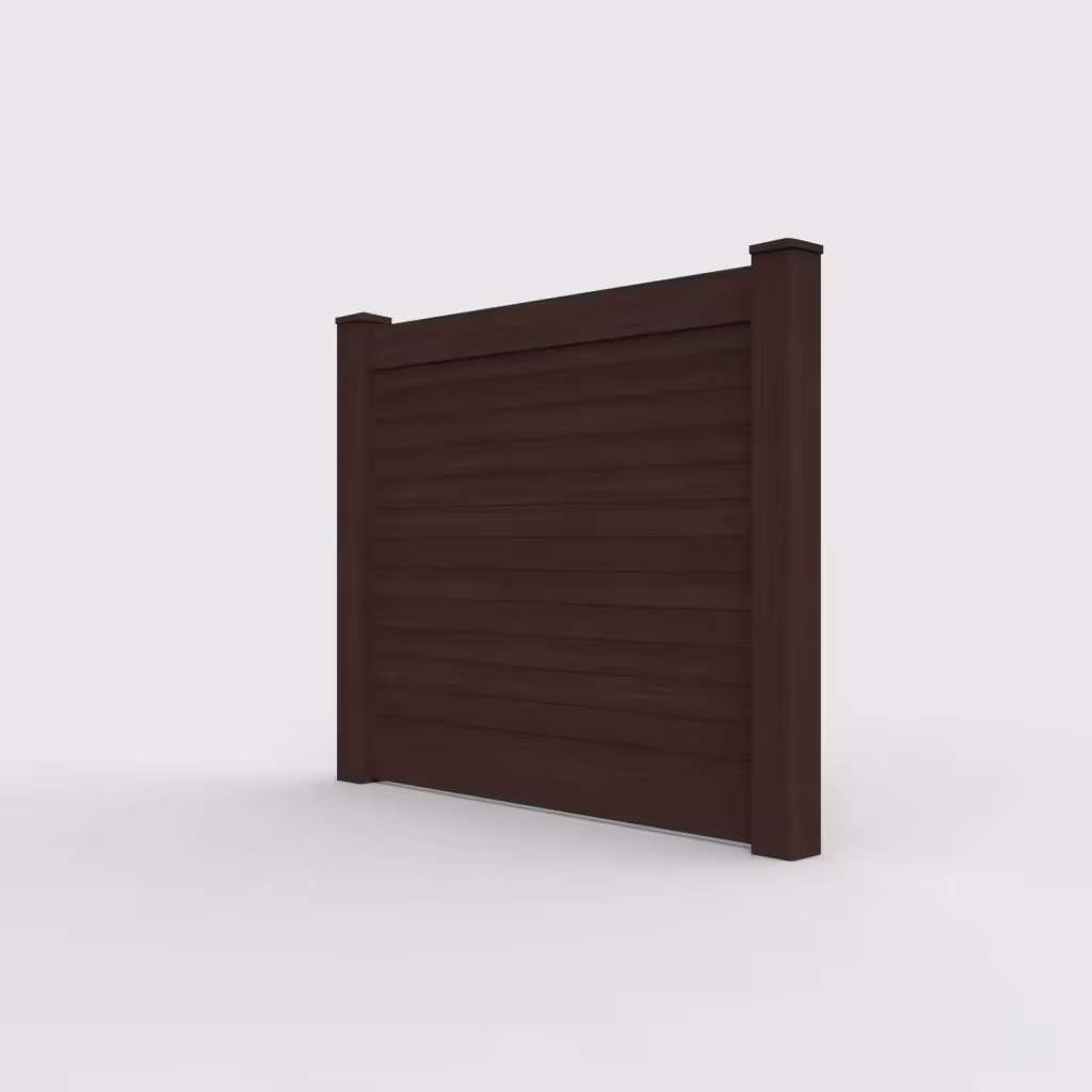 D. sequoia horizontal privacy 5 ft fence, left-side view