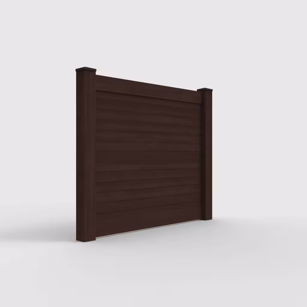 D. sequoia horizontal privacy 5 ft fence, right-side view