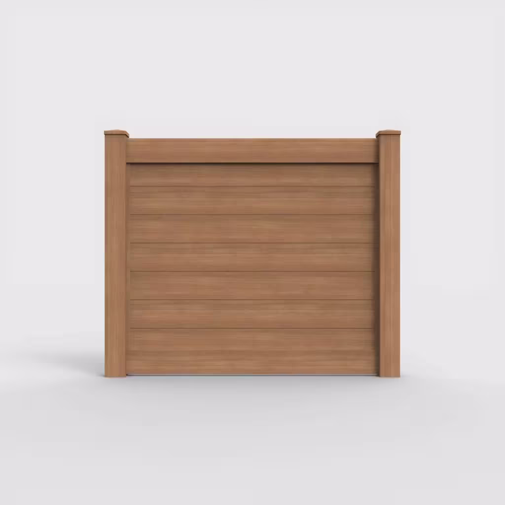 Sierra blend horizontal privacy 5 ft fence, front view