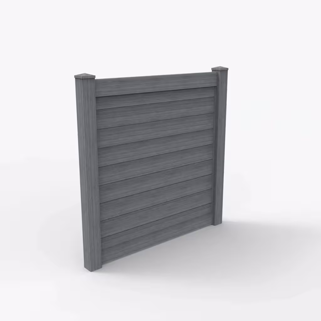 Arctic blend horizontal privacy 6 ft fence, main view