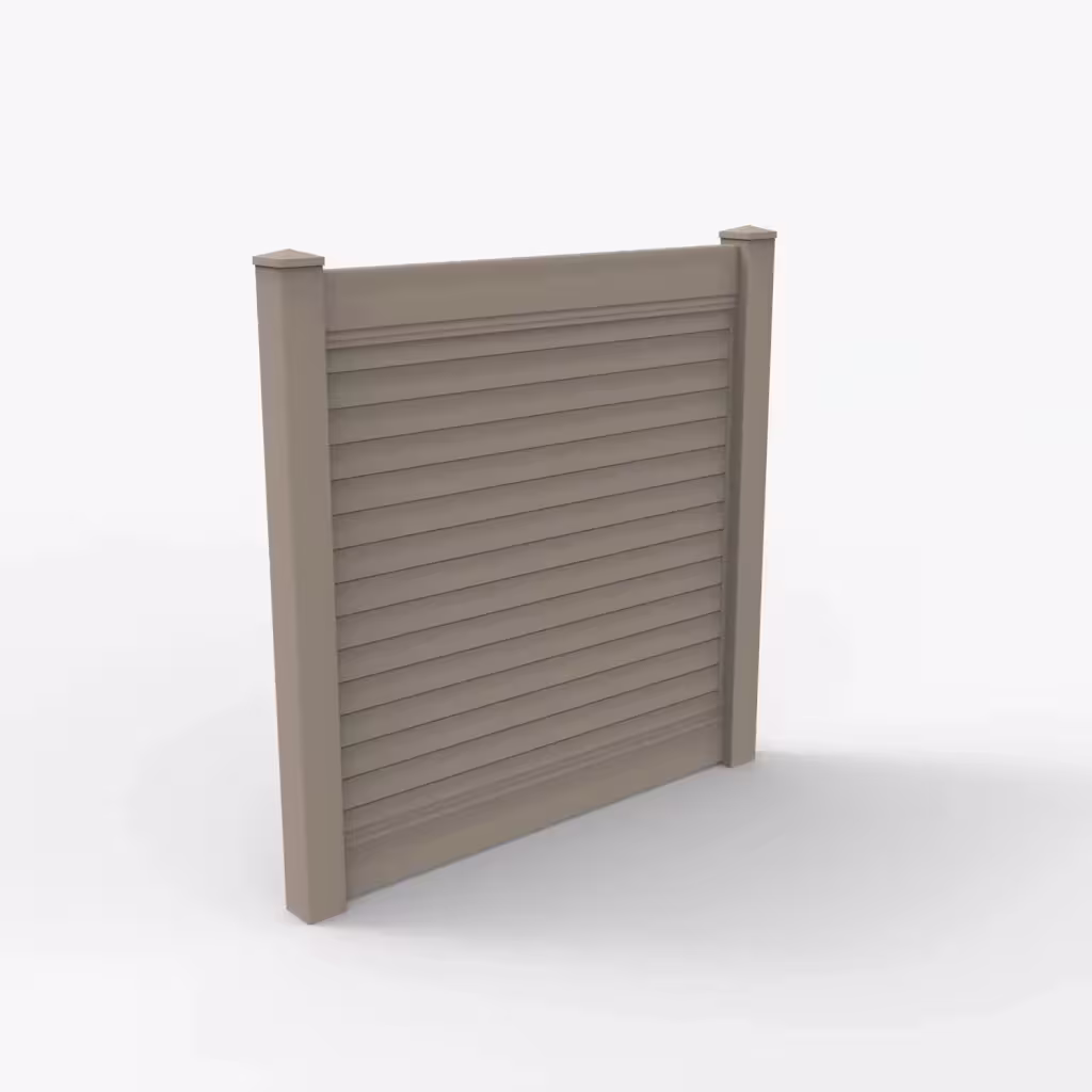 Clay horizontal privacy 6 ft fence, main view