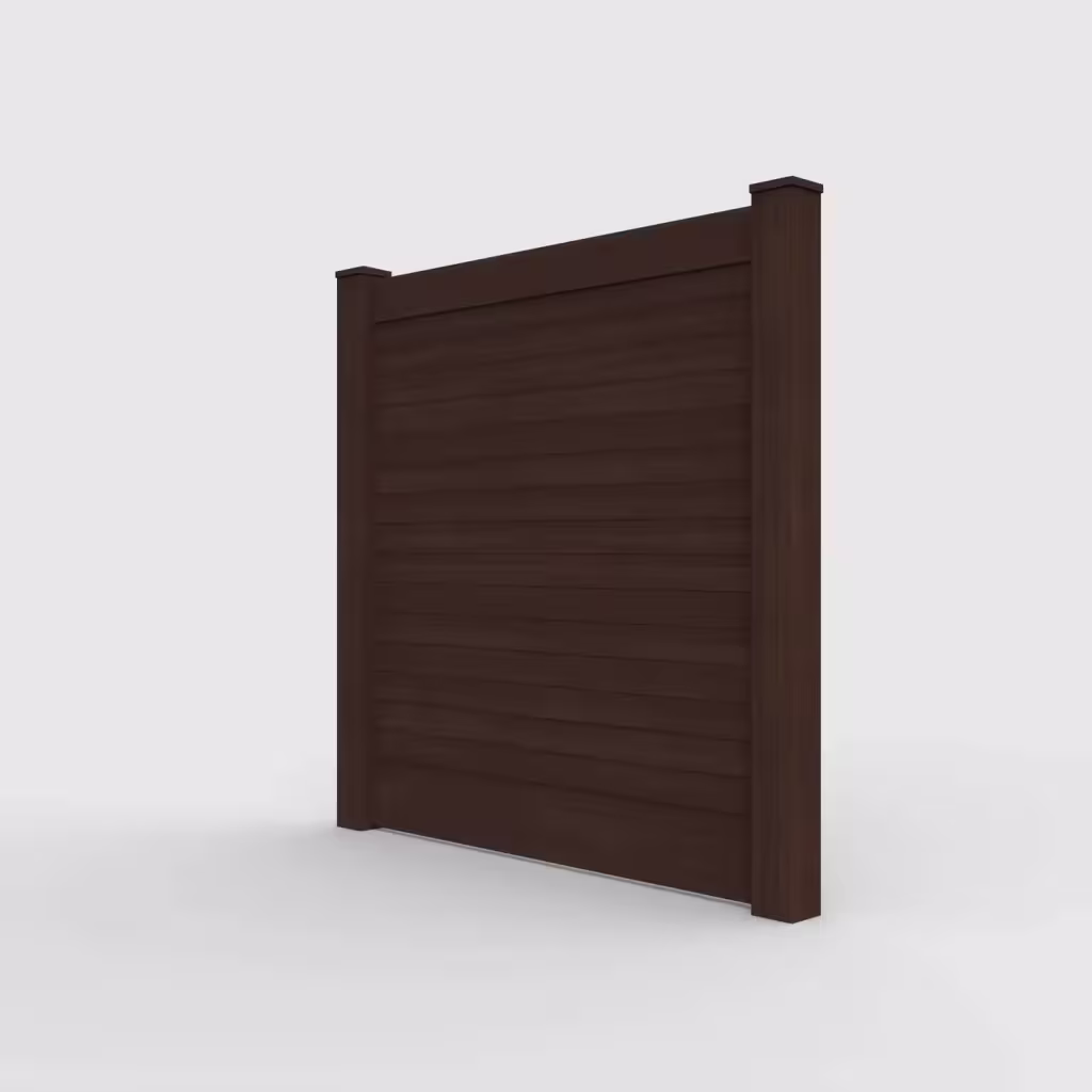 D. sequoia horizontal privacy 6 ft fence, left-side view