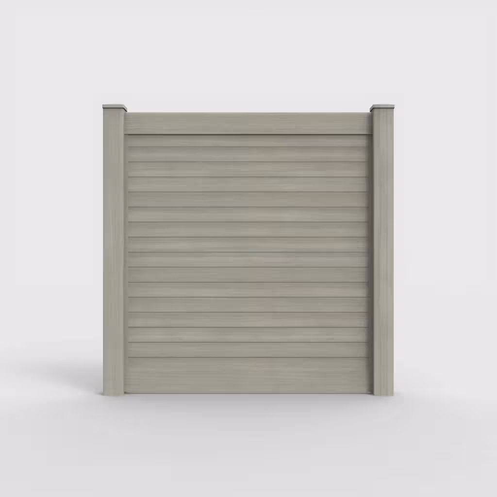 Mesquite horizontal privacy 6 ft fence, front view