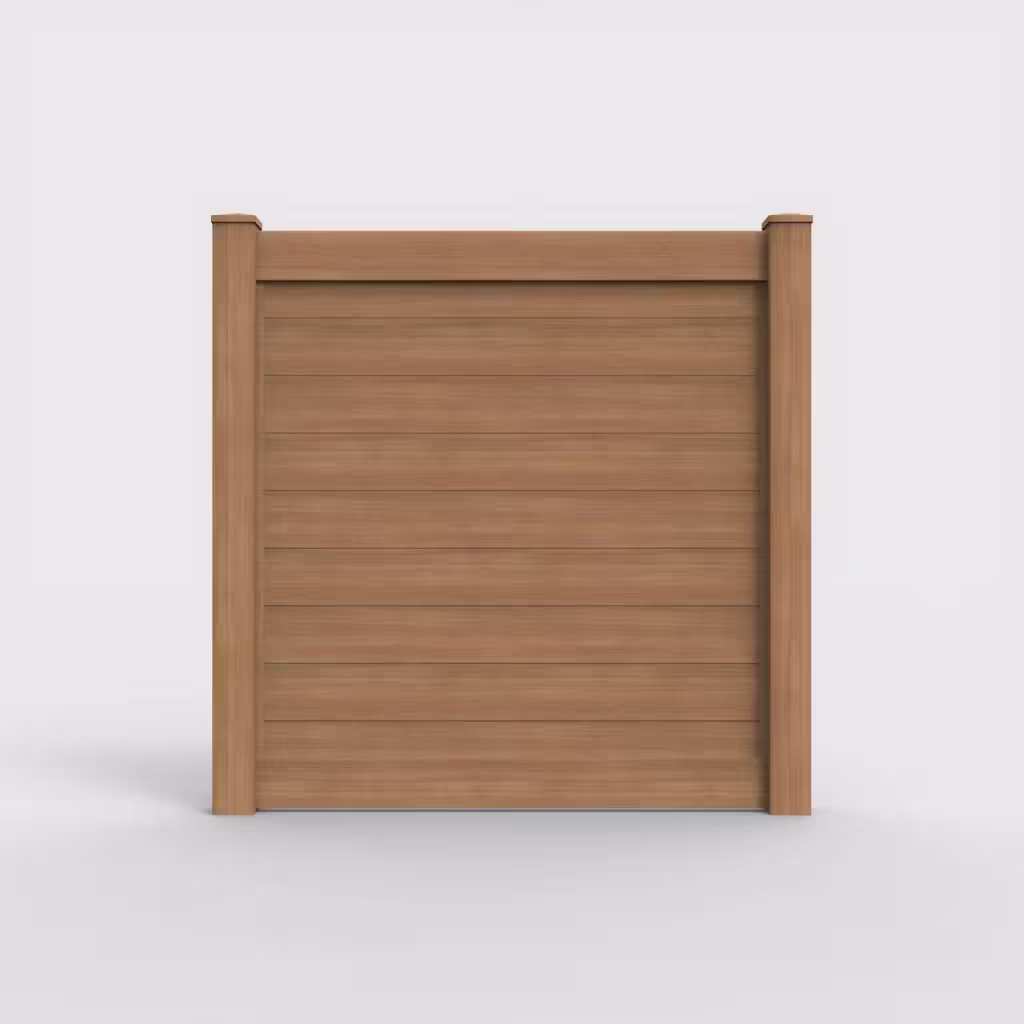 Sierra blend horizontal privacy 6 ft fence, front view