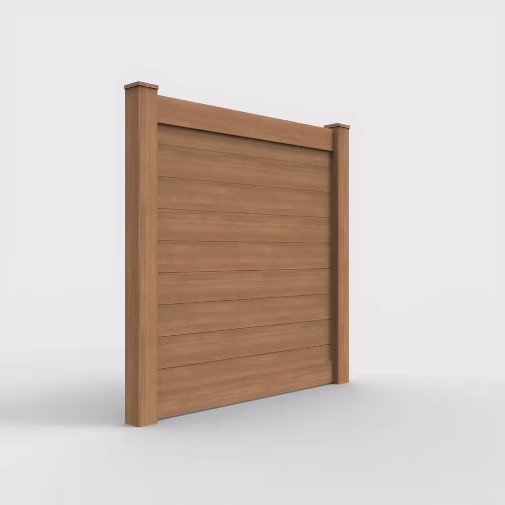 Sierra blend horizontal privacy 6 ft fence, right-side view