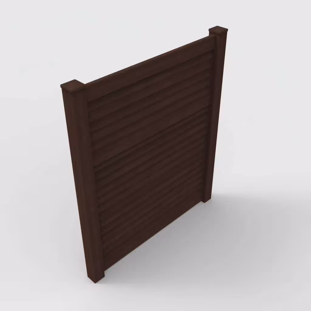 D. sequoia horizontal privacy 7 ft fence, isometric view