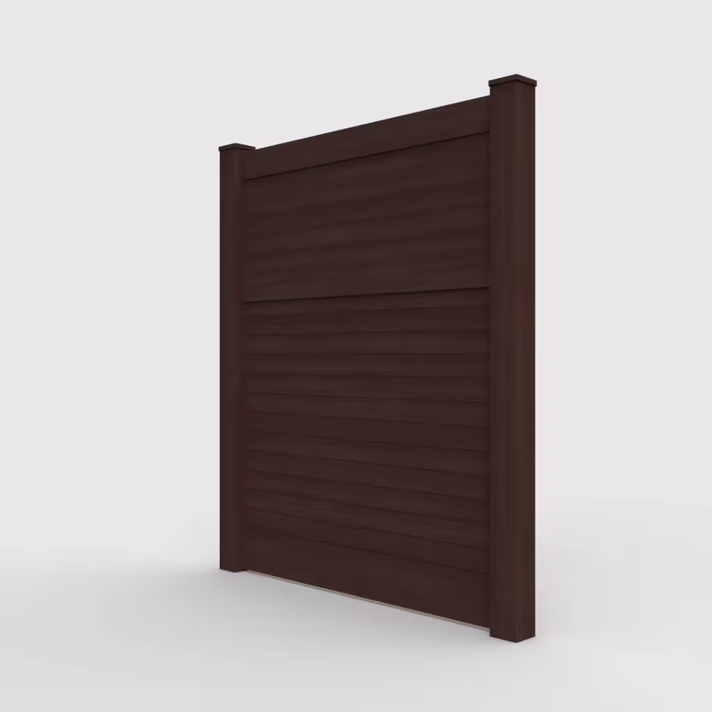 D. sequoia horizontal privacy 7 ft fence, left-side view