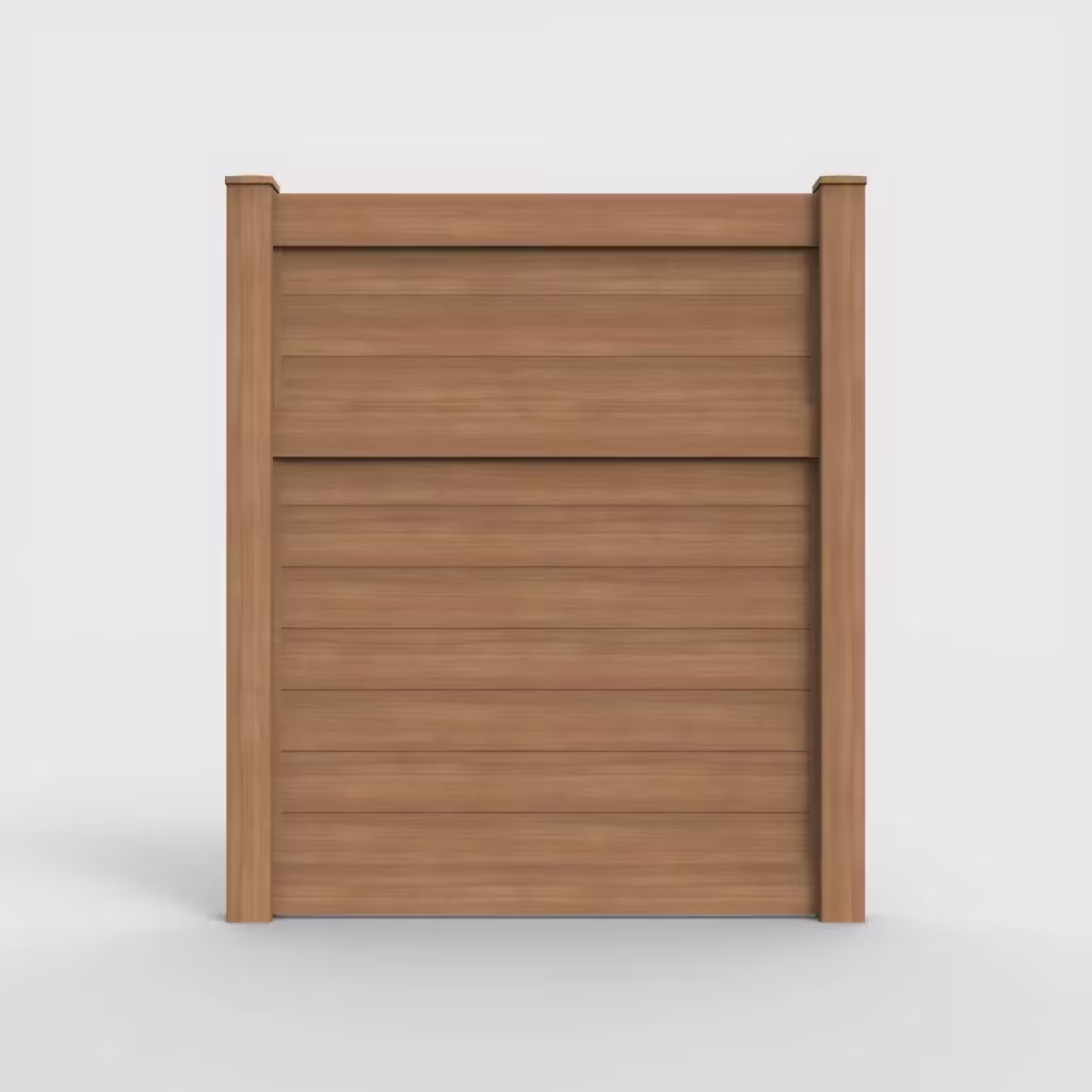 Sierra blend horizontal privacy 7 ft fence, front view