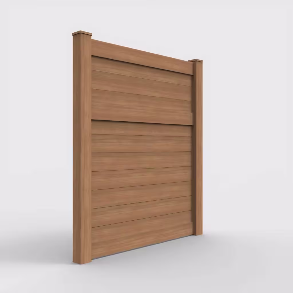 Sierra blend horizontal privacy 7 ft fence, right-side view