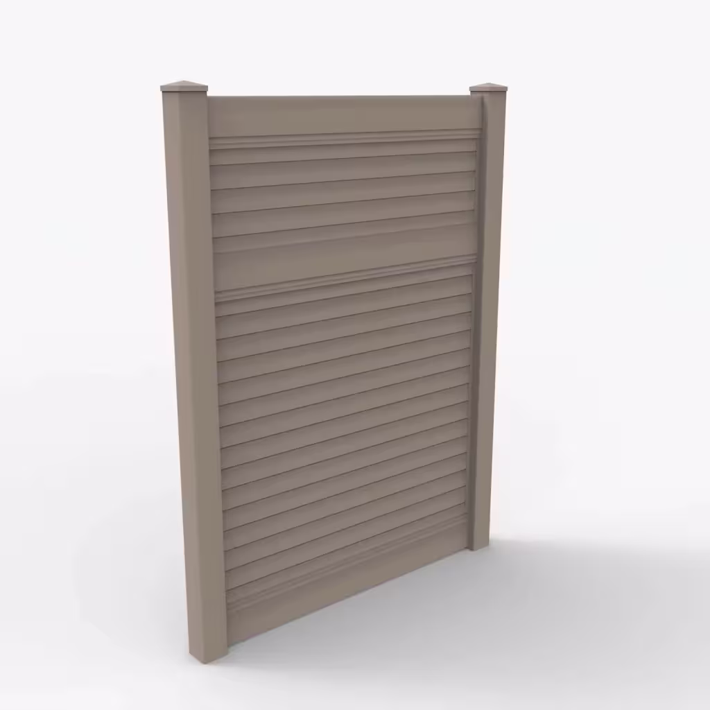 Clay horizontal privacy 8 ft fence, main view