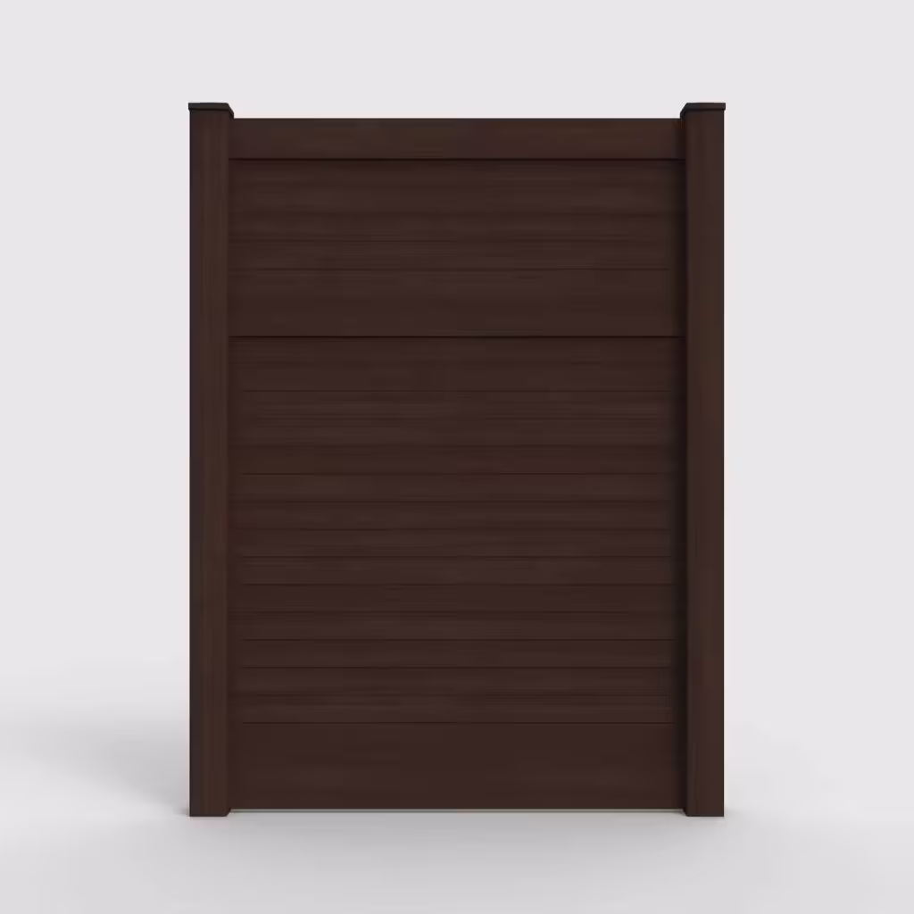 D. sequoia horizontal privacy 8 ft fence, front view