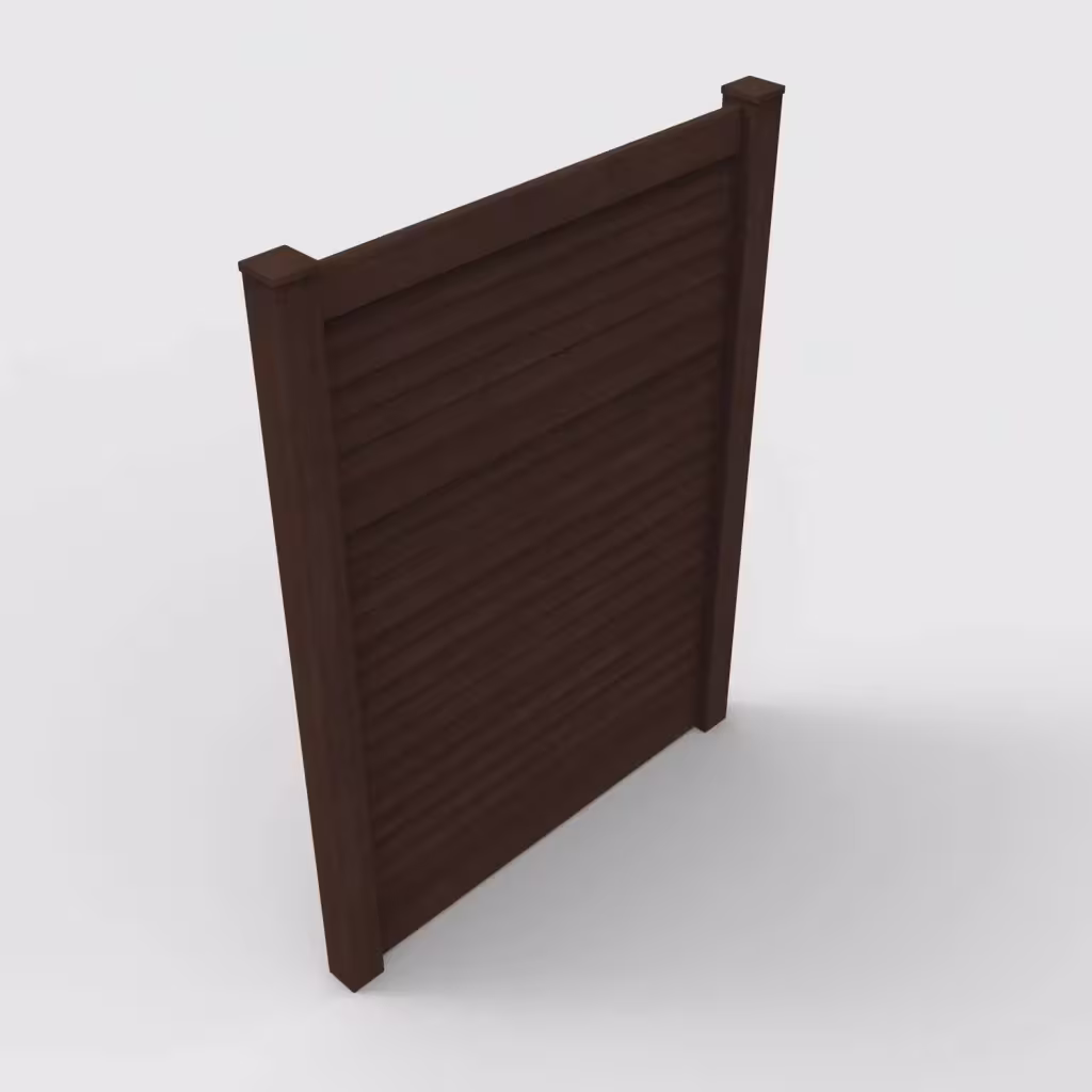 D. sequoia horizontal privacy 8 ft fence, isometric view