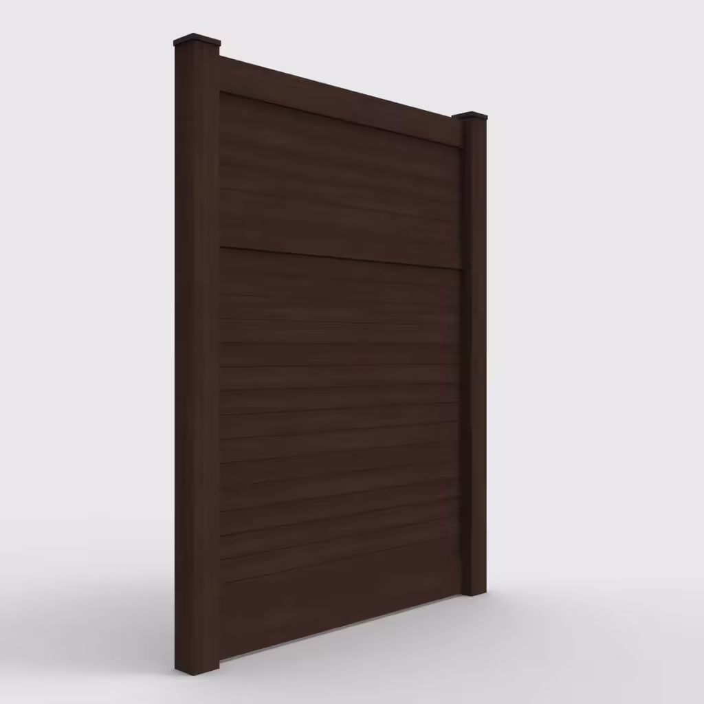 D. sequoia horizontal privacy 8 ft fence, right-side view