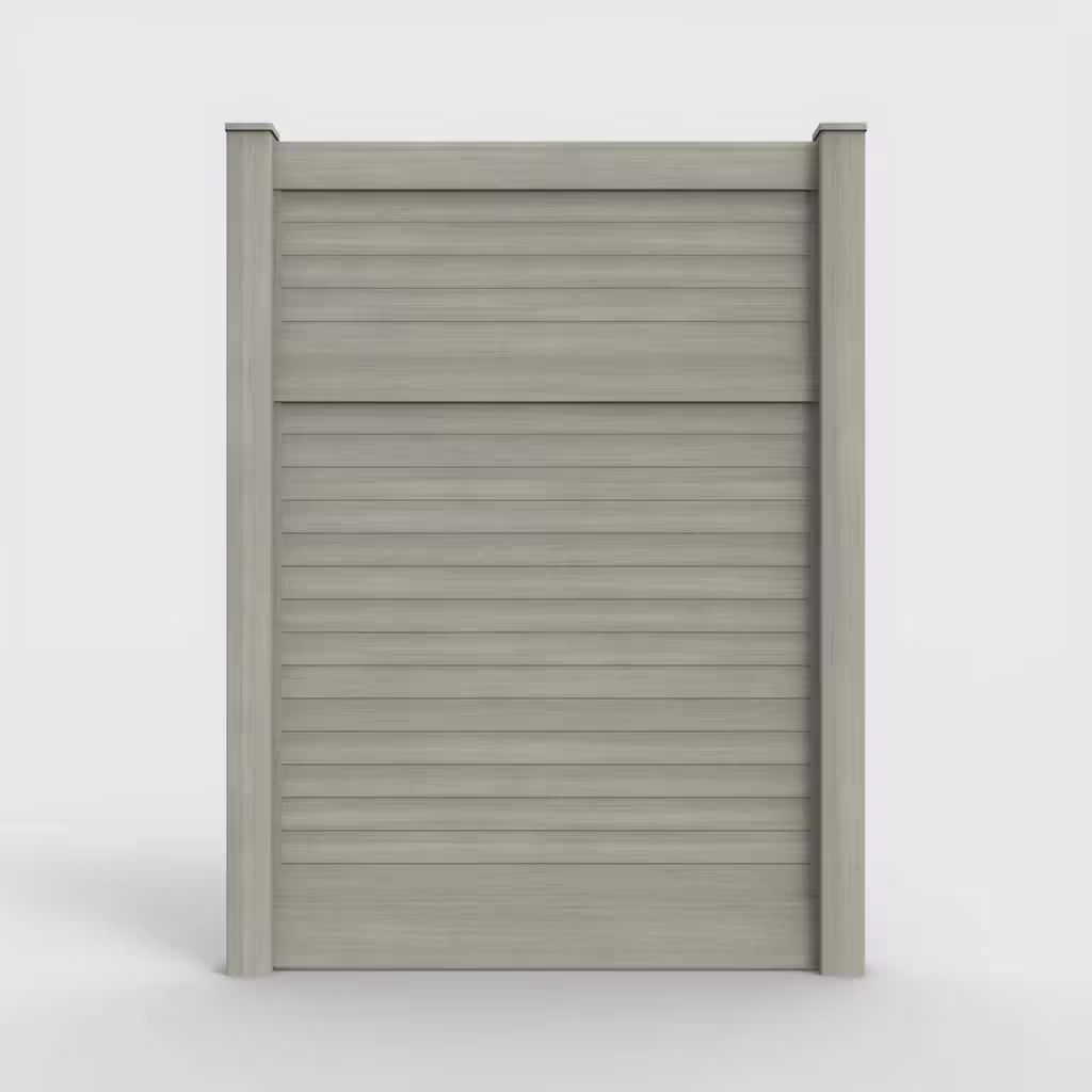 Mesquite horizontal privacy 8 ft fence, front view