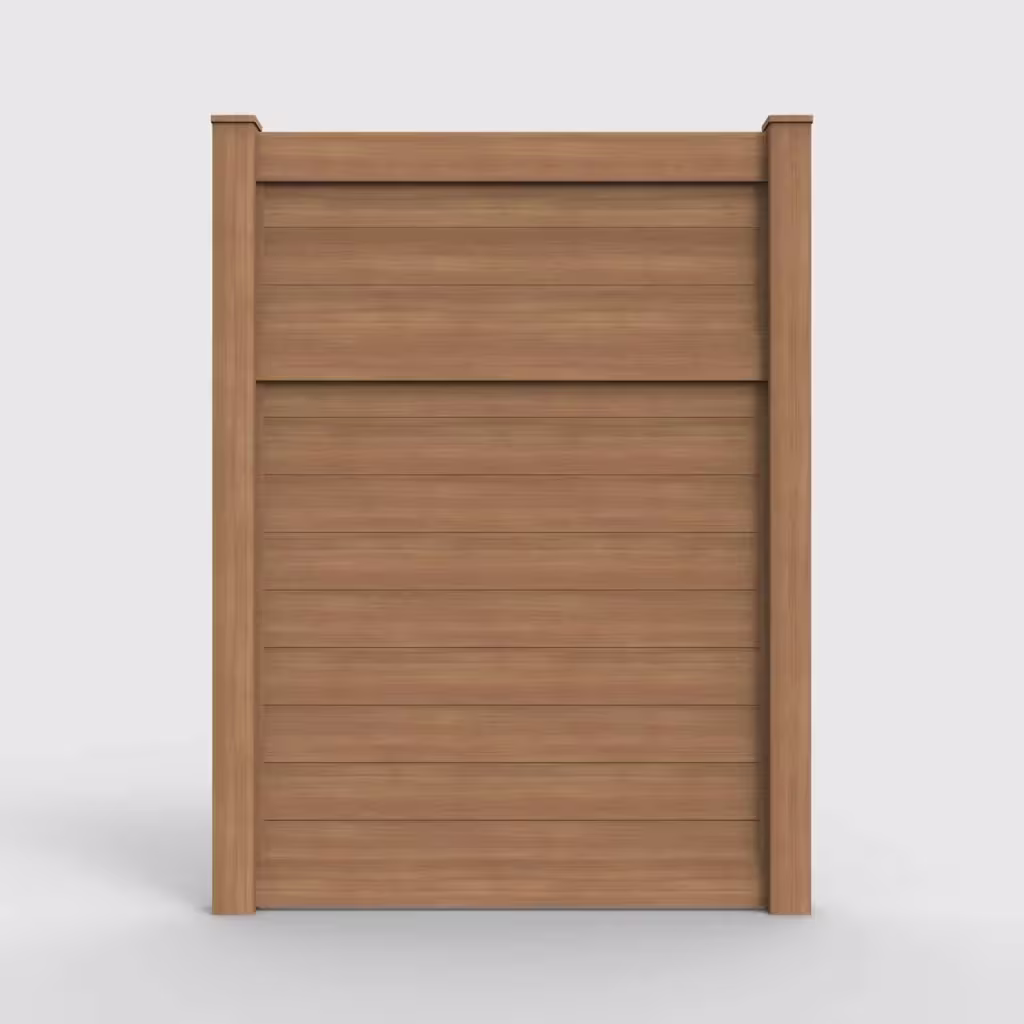 Sierra blend horizontal privacy 8 ft fence, front view