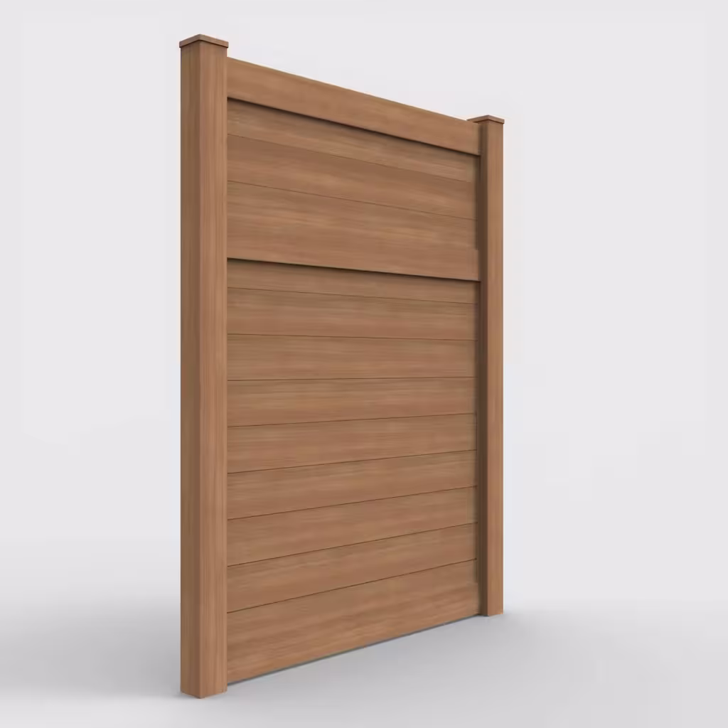 Sierra blend horizontal privacy 8 ft fence, right-side view