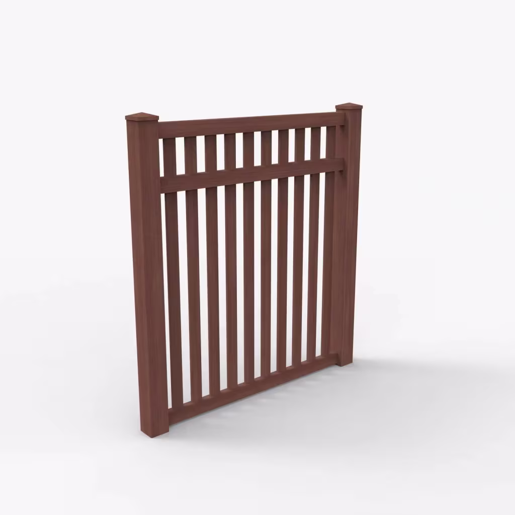 Brazilian blend vertical picket 6 ft fence, main view