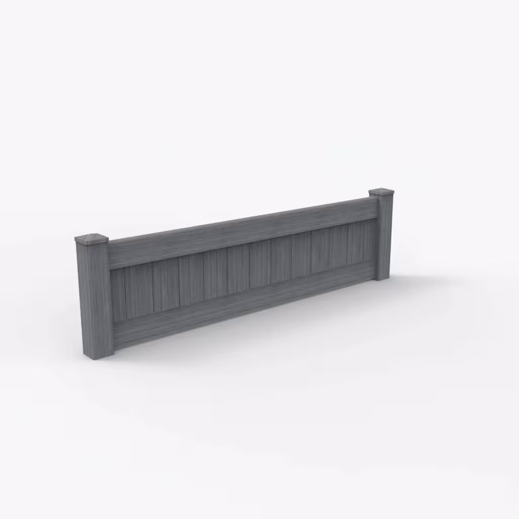 Arctic blend vertical privacy 2 ft wall topper, main view