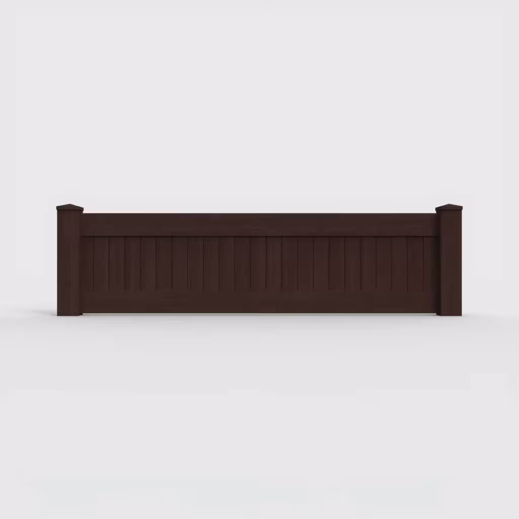 D. sequoia vertical privacy 2 ft wall topper, front view