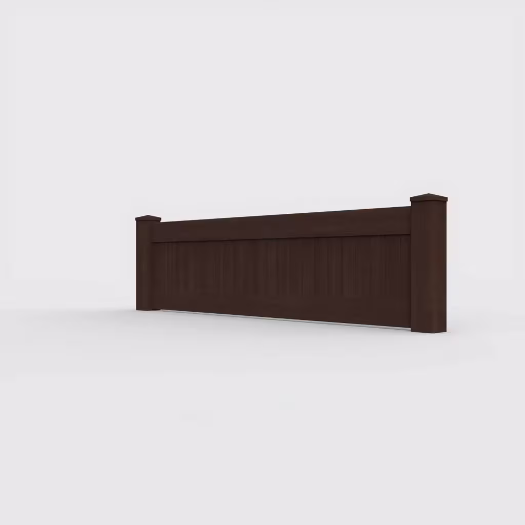 D. sequoia vertical privacy 2 ft wall topper, left-side view