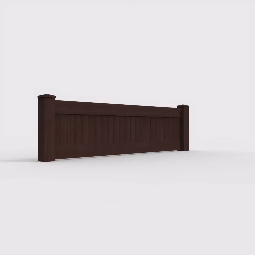 D. sequoia vertical privacy 2 ft wall topper, right-side view