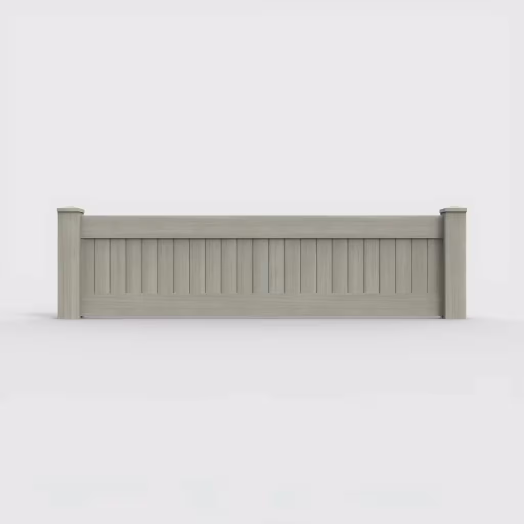 Mesquite vertical privacy 2 ft wall topper, front view